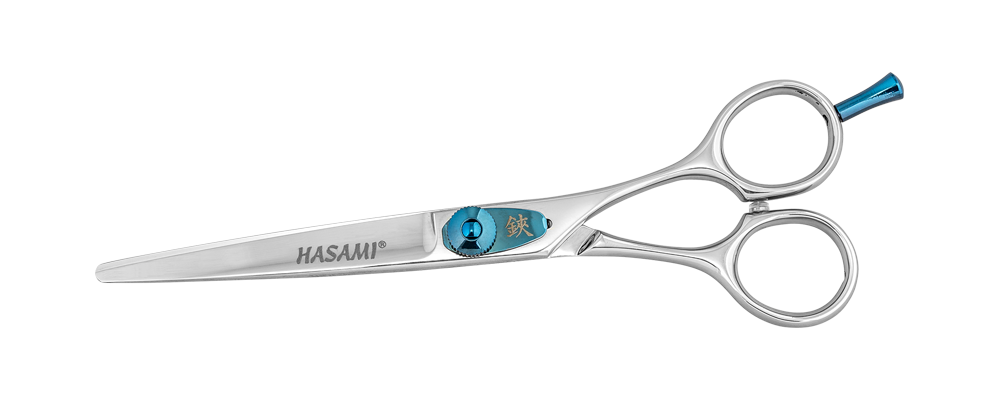 BLUE BARBER HASAMI -Japanese hairdressing scissors